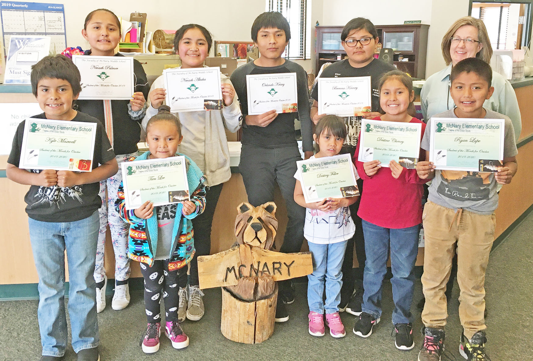 McNary Elementary October students
